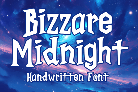 Bizzare Midnight: The Playful Gothic Display Font for Bold Campaigns