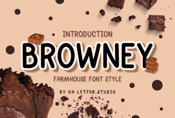 Browney Font: Sweet Display Type for Makers