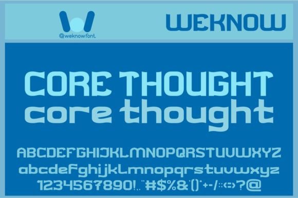 Core Thought Font Review for Makers