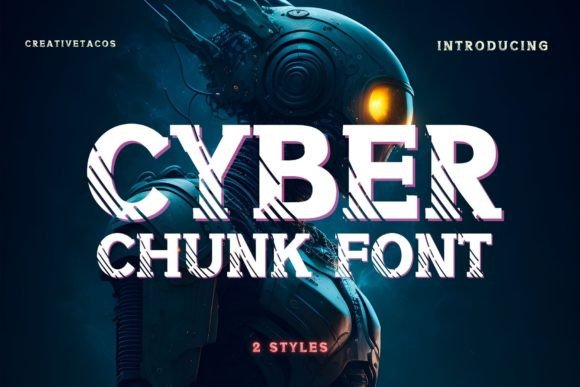 Cyber Chunk Display Font for Bold Maker Brands