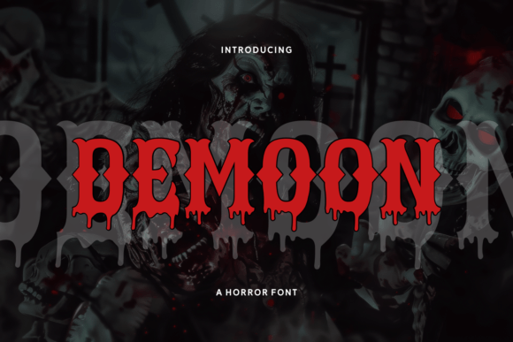 Demoon: A Macabre Display Font for Editorial Design
