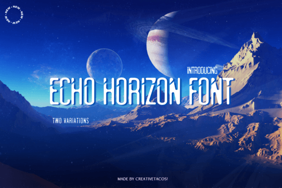 Echo Horizon: A Modern Display Font for Web Design