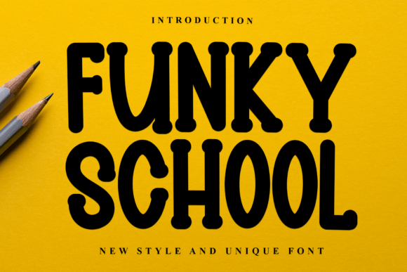 Funky School: A Timeless Display Font for Editorial Design