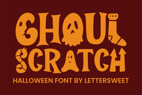 Ghoul Scratch: A Bold Display Font for Halloween Design