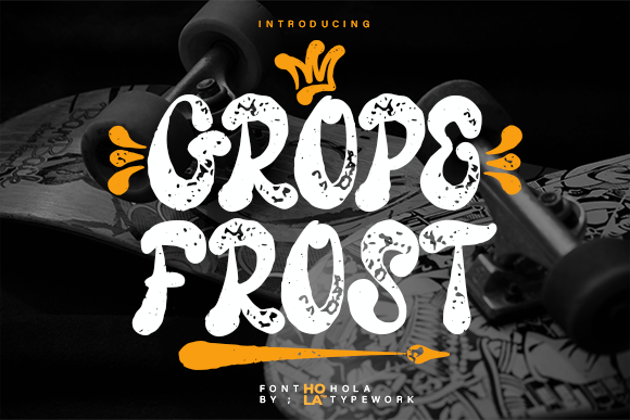 Grope Frost: The Retro Brush Font for Crafters