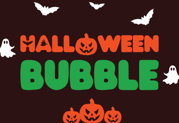 Halloween Bubble: A Playful Display Font for Editors