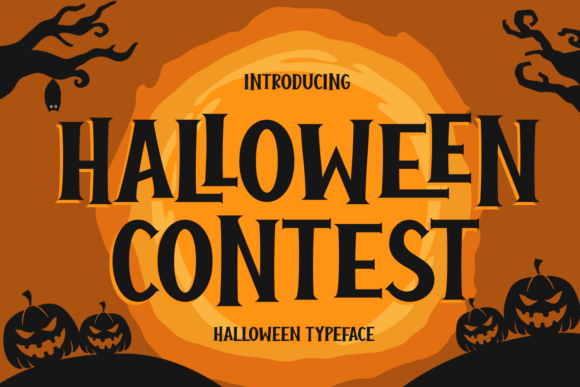 Halloween Contest Font for Spooky Web Headlines