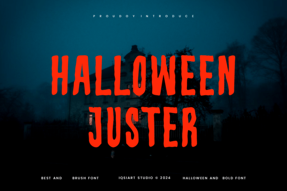 Halloween Juster Font for Spooky Craft Designs