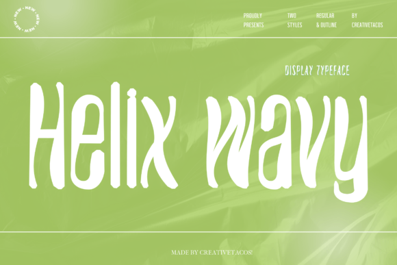 Helix Wavy: The Futuristic Display Font for Digital Brands