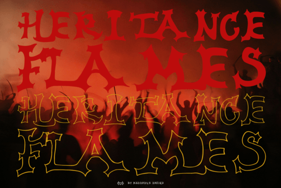 Heritance Flames: A Hand-Drawn Display Font Review