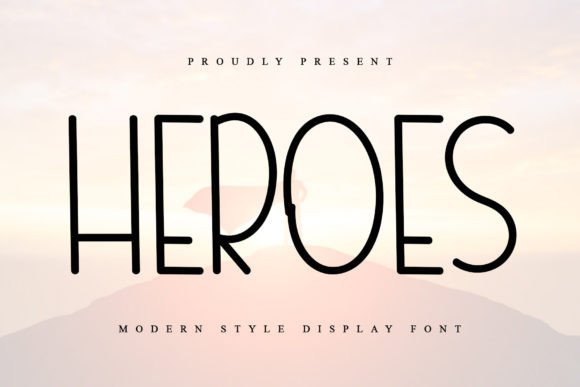 Heroes Font: Elegant Display Type for Branding