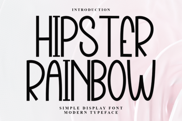 Hipster Rainbow Typeface for Modern Branding