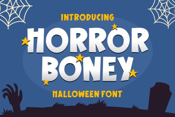 Horror Boney Typeface for Digital Design