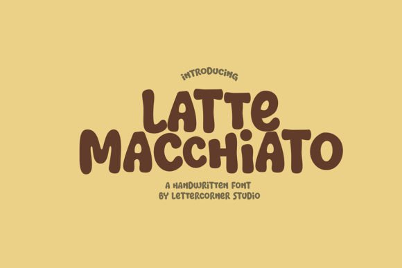 Latte Macchiato: A Playful Display Font for Editorial Design
