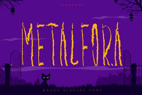 Metalfora Font: Playful Display Type for Makers