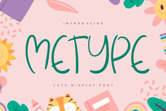 Metype: A Playful Display Font for Branding