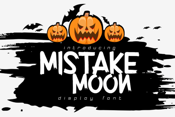 Mistake Moon: The Spooky Display Font for Halloween Campaigns