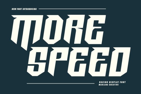More Speed Typeface Review for Bold Branding