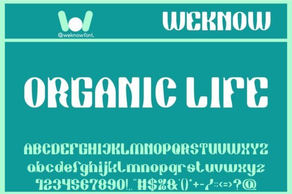 Organic Life: The Groovy Display Font for Bold Branding