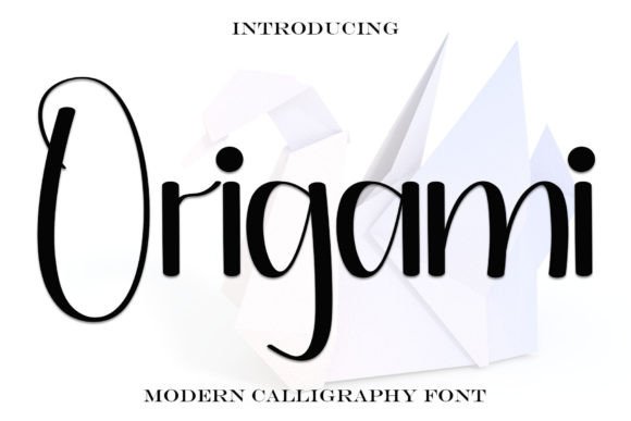 Origami Font: Elegant Handwritten Typography for Editors