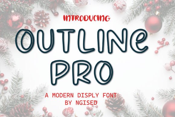 Outline Pro: A Bold Display Font for Modern Brands