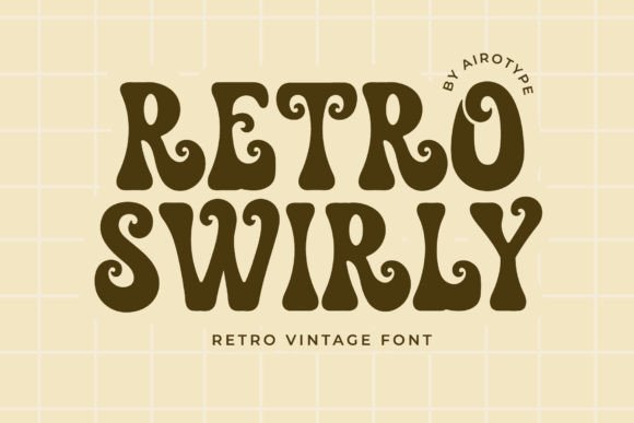 Retro Swirly Font for Vintage Branding
