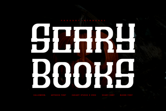 Scary Books Font for Bold Web Headlines
