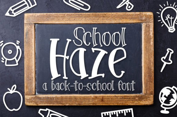 School Haze: A Playful Display Font for Editorial Design