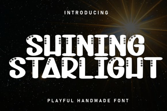 Shining Starlight Typeface for Editorial Design