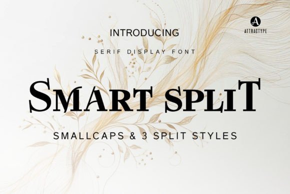 Smart Split: A Bold Serif Typeface for Editorial Design