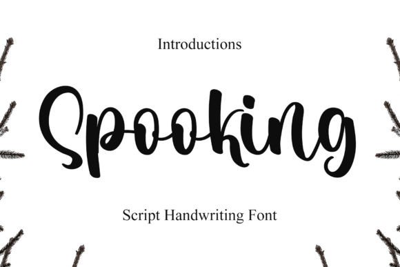 Spooking Script Font for Elegant Craft Designs