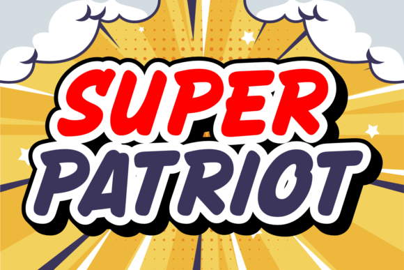 Super Patriot Font for Bold Craft Designs