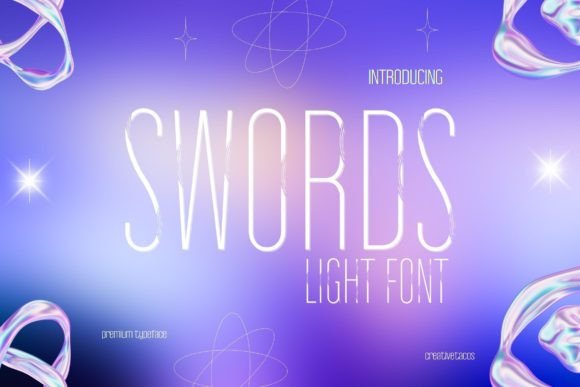 Swords Display Font for Modern Crafters