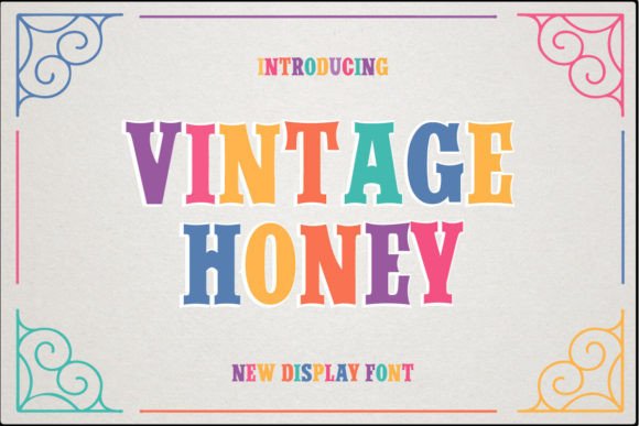 Vintage Honey: A Warm Display Font for Makers