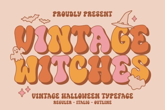 Vintage Witches Font for Halloween Campaigns