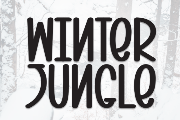 Winter Jungle Display Font for Crafters