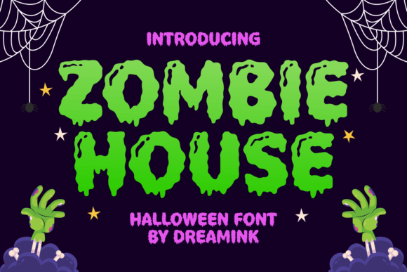 Zombie House: A Spooky Display Font for Halloween Campaigns